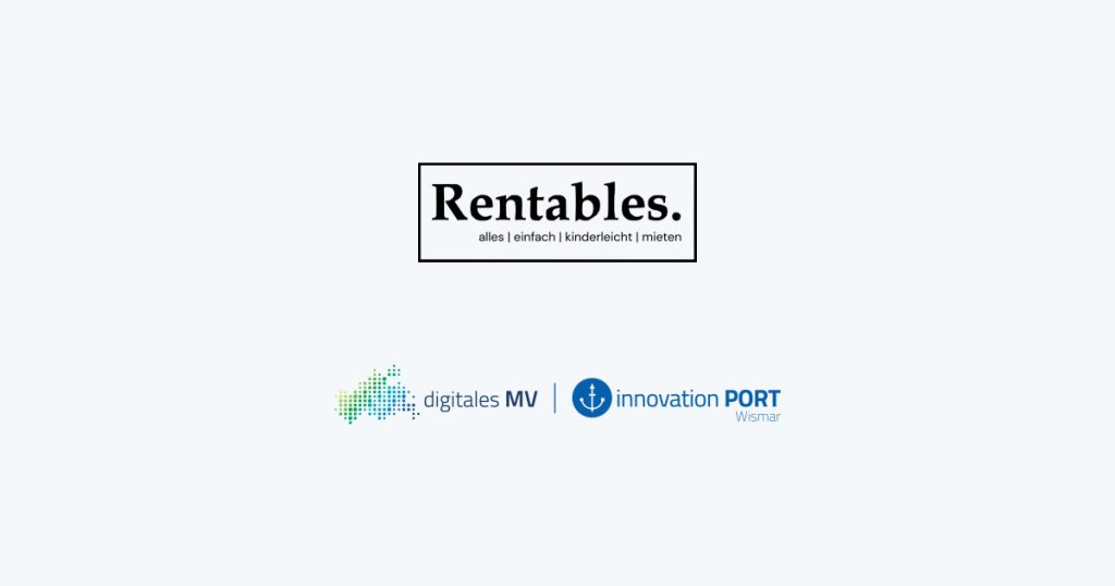 Logo des InnovationPort Wismar neben dem Logo von Rentables