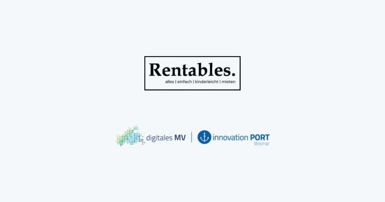 Logo des InnovationPort Wismar neben dem Logo von Rentables